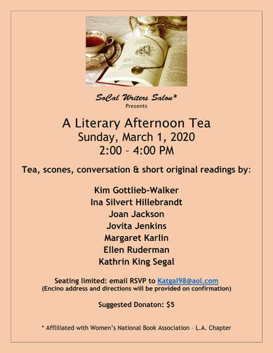 Join Ina and six fabulous authors at a Literary Tea March 1, 2020